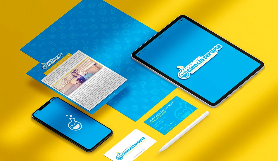 identidad corporativa cienciaterapia alrubi portfolio
