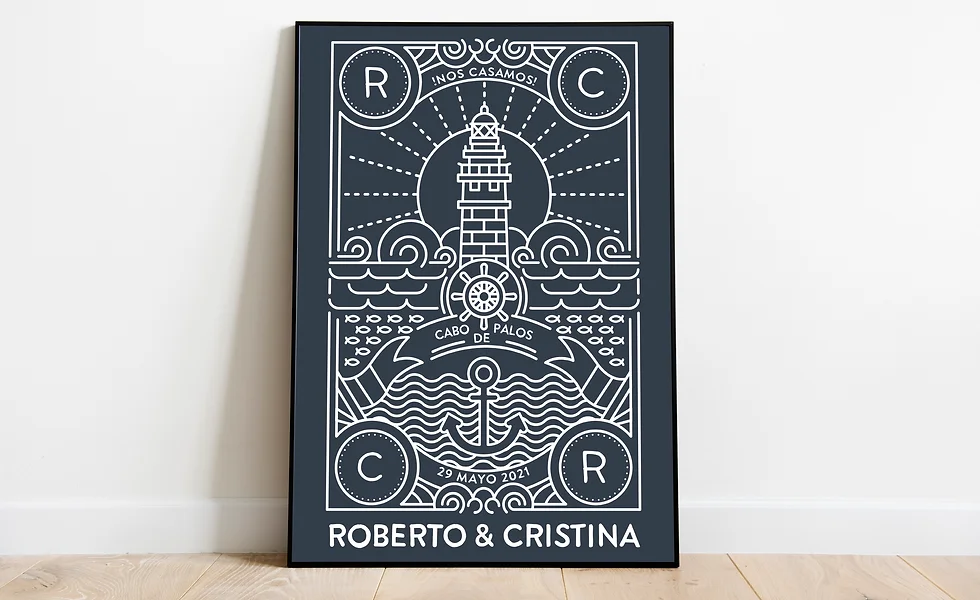 INVITACIÓN DE BODA ILUSTRADA - DISEÑADOR GRÁFICO FREELANCE MADRID ALRUBI