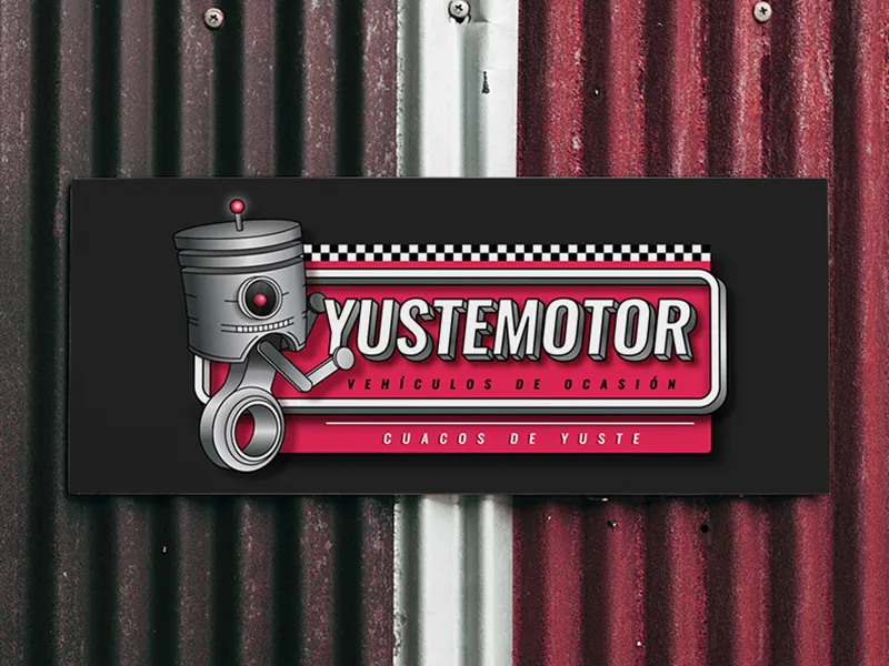 Diseño de logotipo corporativo para Yustemotor.